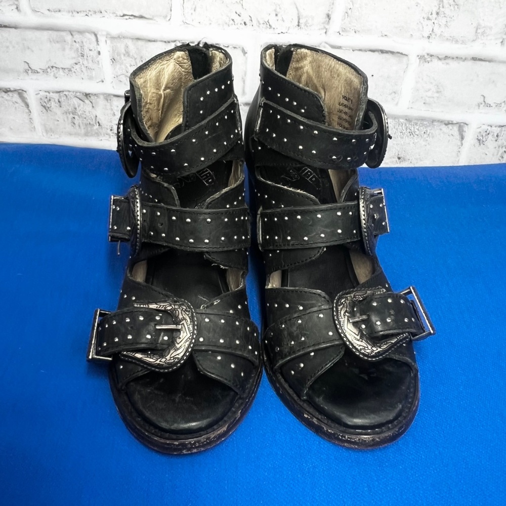 |•FREEBIRD🦅BY STEVEN•| Violet Western/Boho Silver Buckle Bootie - Picture 5 of 15
